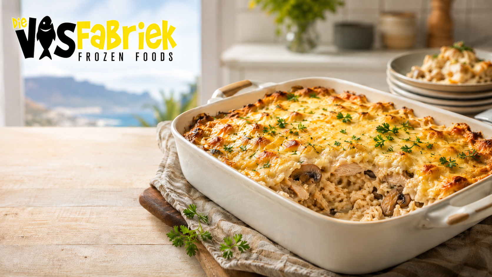 Creamy Chicken & Mushroom Bake